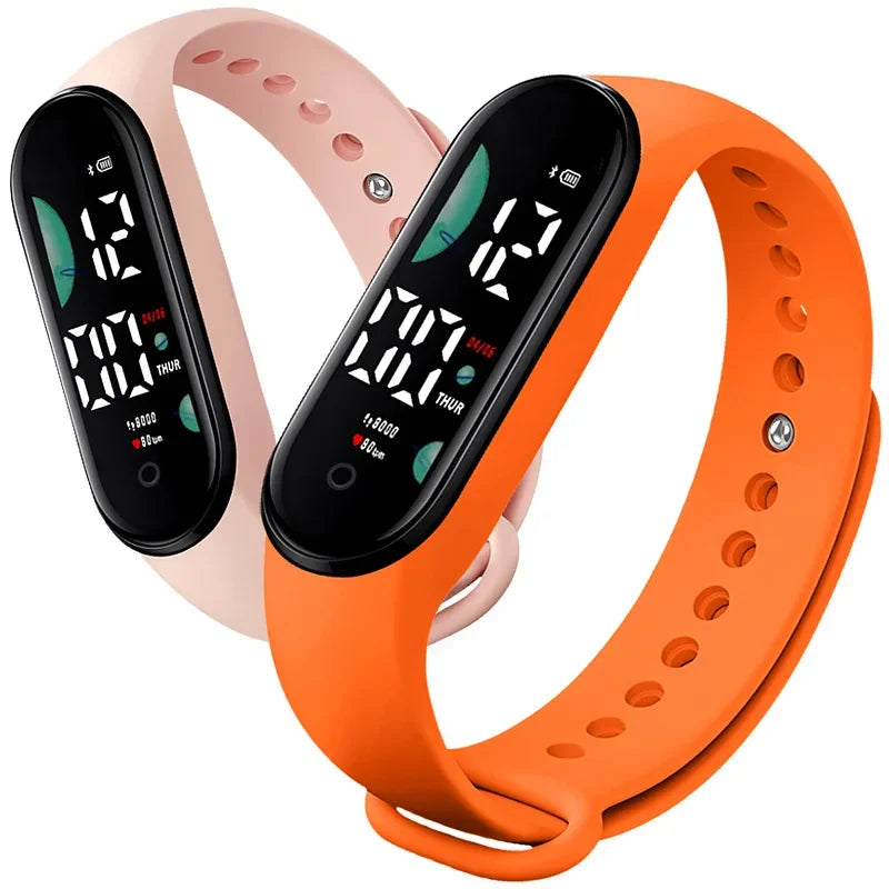 Women Watch Sports Watch Electronic LED Digital Wristwatch for Women Fashion Casual Simple Silicone Touch Waterproof Bracelet Clock