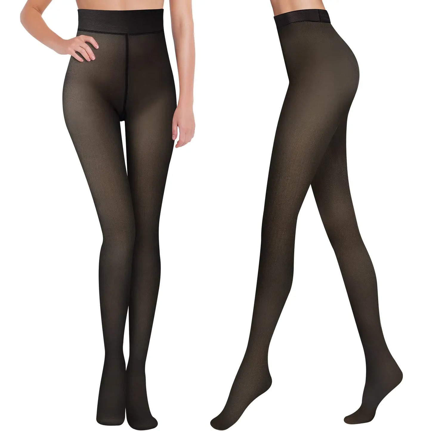 Tights
Winter Warm Fleece Lined Tights Pantyhose Women Warm Socks High Waist Thermal Stocking Insulated Pants Fake Translucent Leggings