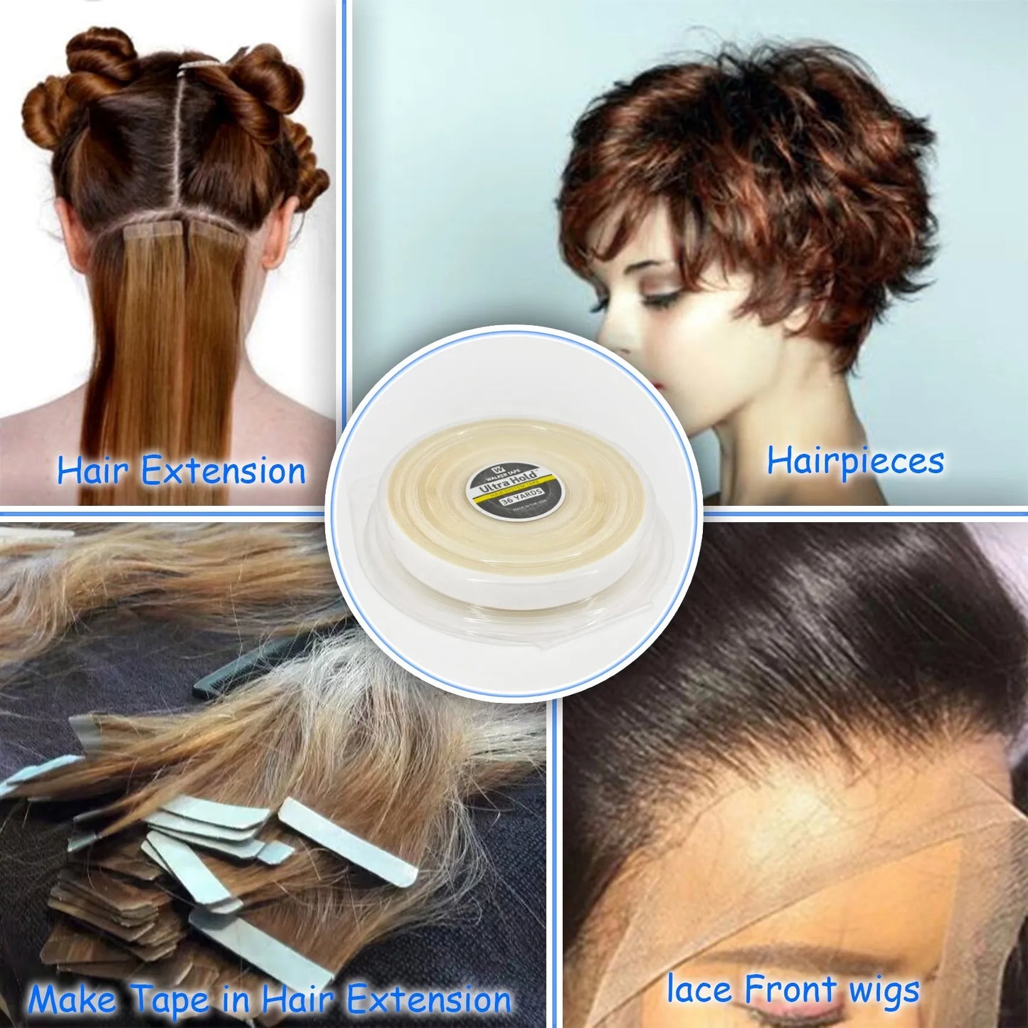 Hair Extensions and Wigs
Ultra Hold Wig Tape Double Sided Adhesives Tape For Hair Extension/Toupee/ Lace Wigs Hair Adhesive Tape