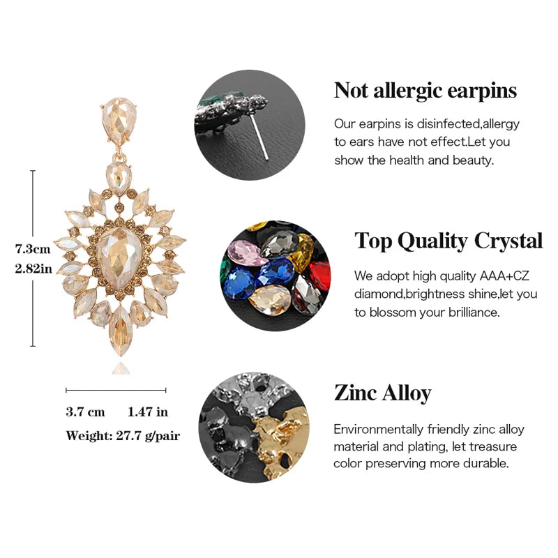 Earring VEYO Crystal Earrings for Women Gift Luxury Drop Earrings New Arrival Wholesale