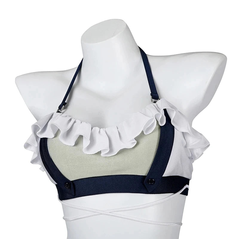 Exotic
Game FF VII Tifa Swimsuit Game FF7 Cosplay Remake Tifa Sexy Halter Women Beach Bathing Swimming Sui Costume Headwear Wig Women