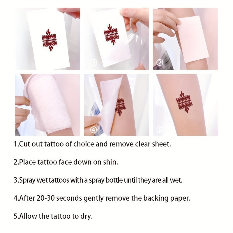 Temporary Tattoos
30 Sheet 3D Rose And Butterfly Temporary Tattoos, Waterproof Long-Lasting Fake Tattoo Stickers For Men And Women, Small Fresh Floral Realistic Body Art For Clavicle, Arm, And More