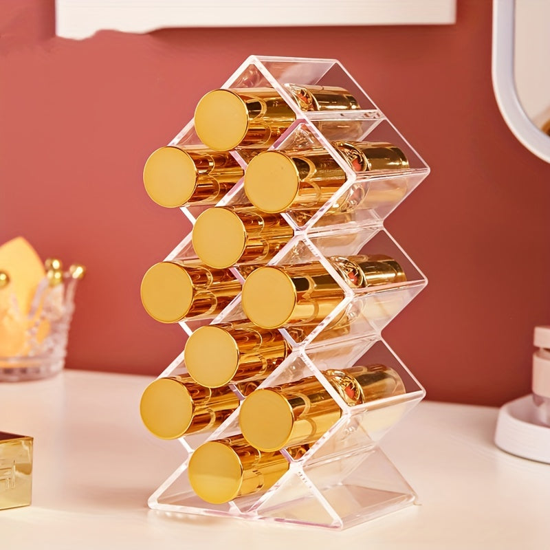Makeup bags & Storage
Lipstick Holder Organizer, Stackable Fish Shape Lipstick Tower, Lip Gloss Storage Stand, Perfect For Lipgloss Organizers Makeup Vanity Display, Clear - 10 Grids, 16 Grids, 28 Grids