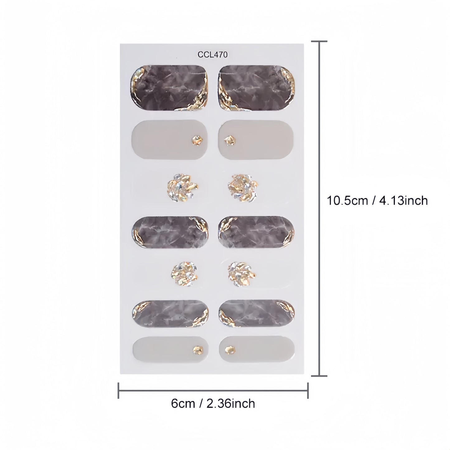 Nails
Y2K 3D Fashion Full Wrap Nail Polish Stickers, Self-Adhesive Glossy Nail Art Decals, Nail Strips For DIY Manicure