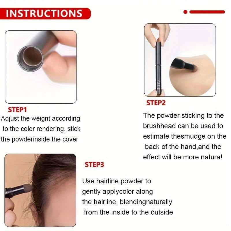 Hair Care
Instantly Hair Shadow Root Cover Up Stick - Waterproof Hairline Powder Filler for Natural-Looking Root Concealer