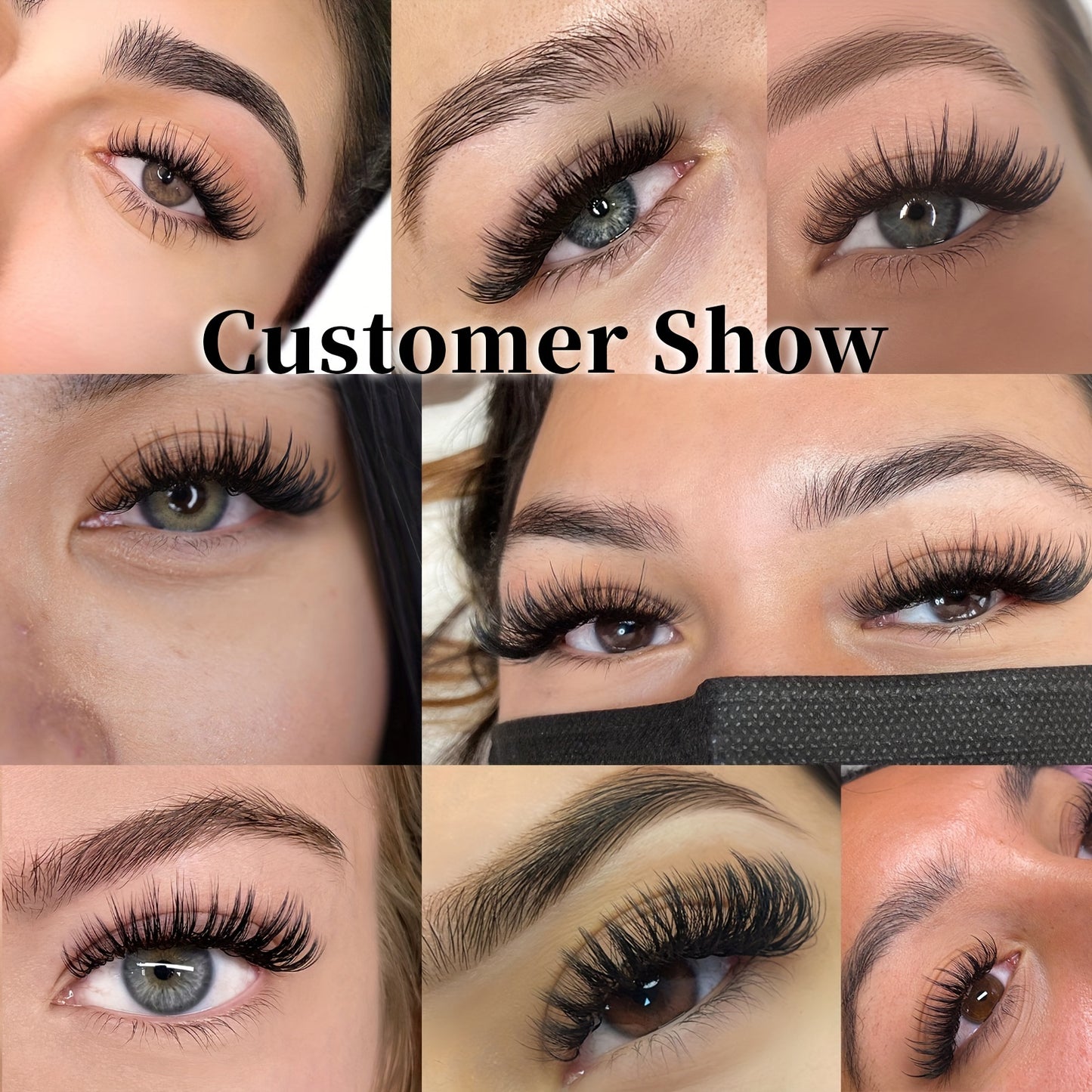 False Eyelashes
Eyelash Extensions Cluster 3D W Shape Dual-core Volume Lashes Handmade Long Stem 0.07mm C/D Curling 8-15mm Mix Matte Black Premade Fans 3 Tips False Eyelash Extension