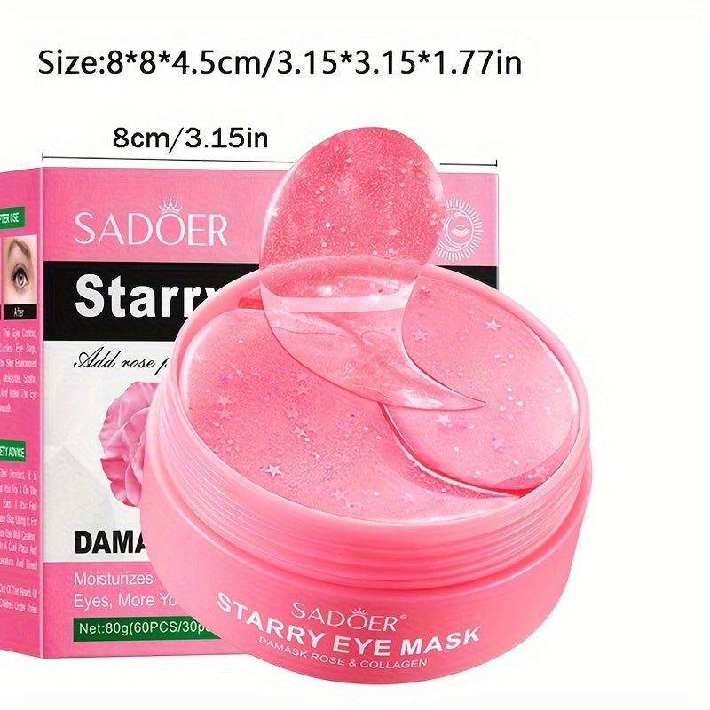 Personal Care
Korean Beauty Rose Hydra-Gel Eye Mask Sheet For Smooth, - Perfect For All Skin Types - Travel And Home Use