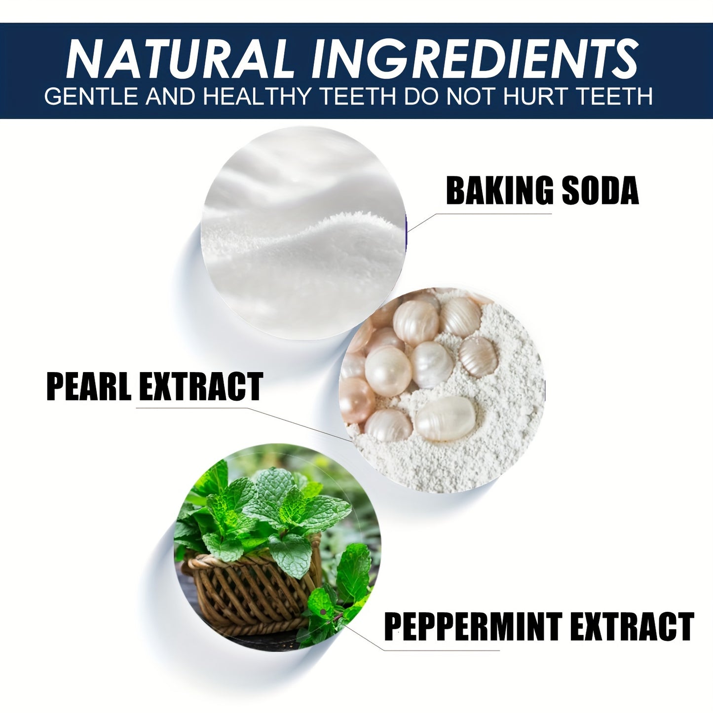 Oral Care
White Teeth Brightening Powder, Deep Cleaning, Fresh Mint Flavor, Daily Use Toothpowder