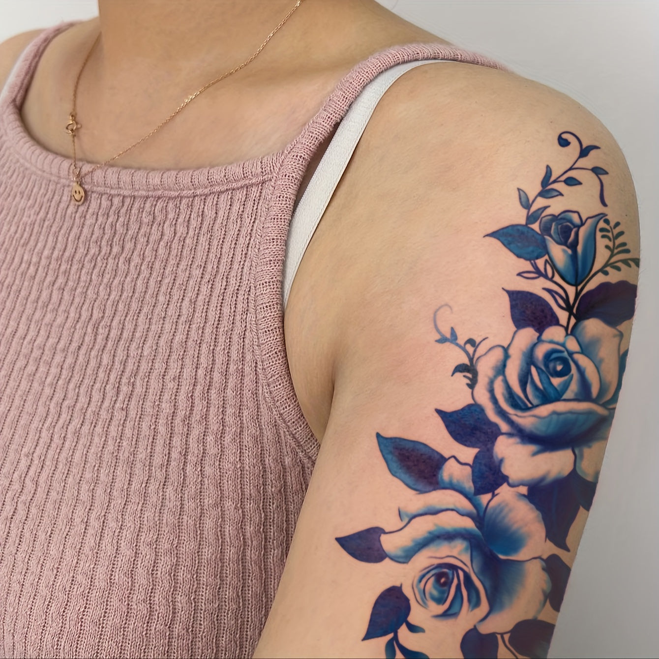 Temporary Tattoos
Stunning Blue Rose Temporary Tattoo Sticker - Waterproof, Long-Lasting Arm & Leg Decal For Fashionable Body Art Leg Tattoos Temporary Waterproof Temporary Tattoos For Women Waterproof