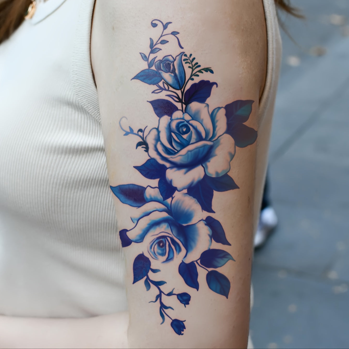 Temporary Tattoos
Stunning Blue Rose Temporary Tattoo Sticker - Waterproof, Long-Lasting Arm & Leg Decal For Fashionable Body Art Leg Tattoos Temporary Waterproof Temporary Tattoos For Women Waterproof