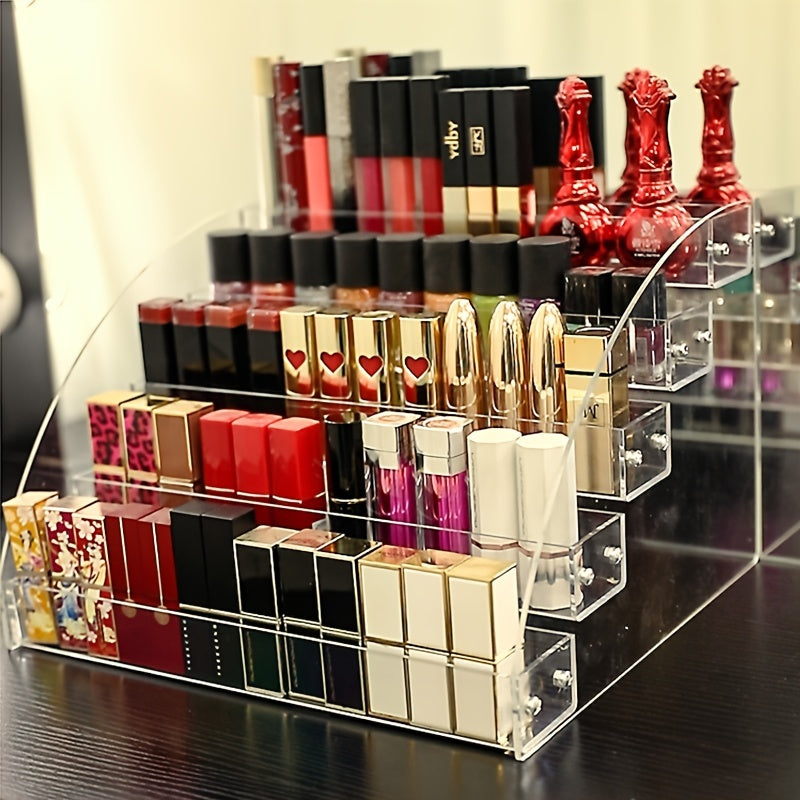 Makeup bags & Storage
Nail Polish Lipstick Organizer, 2/4/6 Tiers Transparent Organizer Storage Case Display Rack Holders For Ink Nail Polish Essential Oil Cosmetic Dropper Bottles