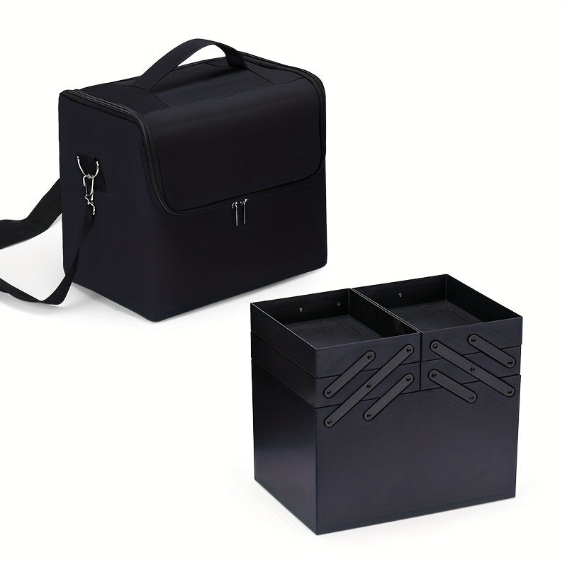 Makeup bags & Storage
Makeup Case Large Makeup Bag Professional Train Case 41.91 Cm Travel Cosmetic Organizer Brush Holder Waterproof Makeup Artist Storage Box