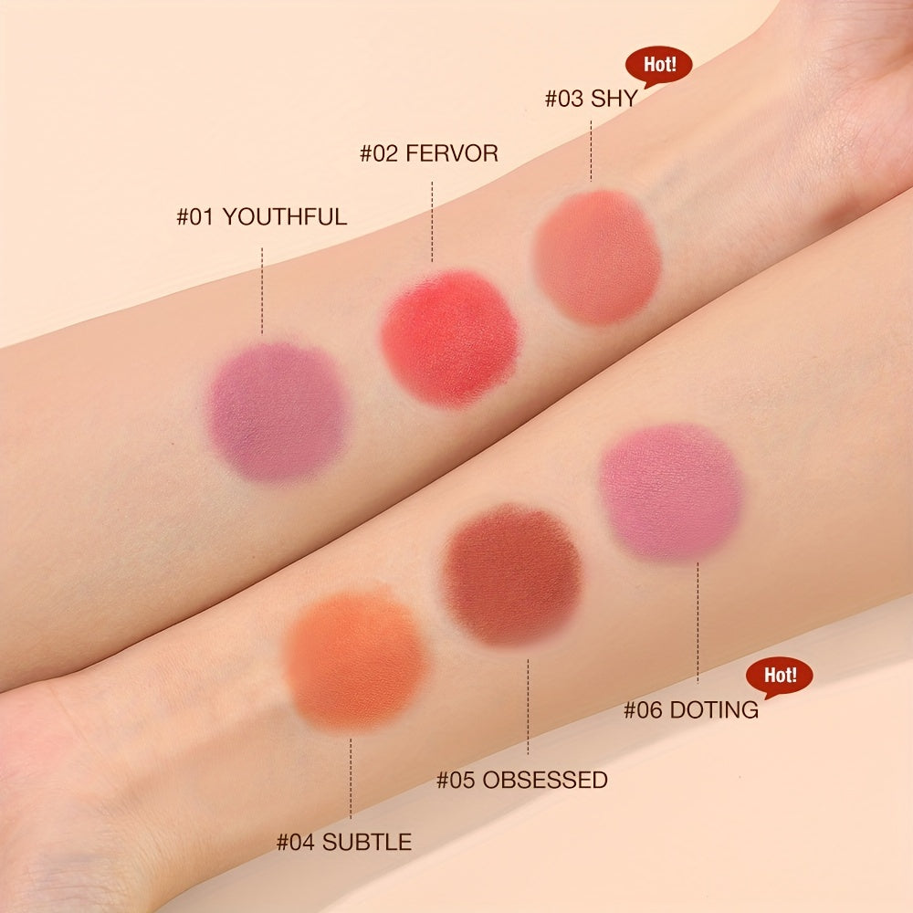 Makeup Long-Lasting 6 Colors Cheek And Lip Tint - Lightweight And Moisturizing Makeup Glow Color Bounce Blush Contain Plant Squalane