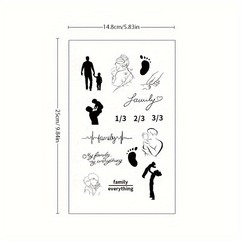 Temporary Tattoos
Family Theme Tattoo Sticker Pattern Collection Durable Personalized Cool Body Art