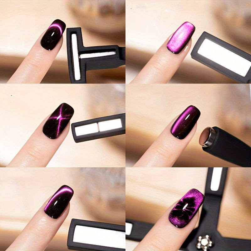 Nails
Cross-shaped Strong Magnet 2023 New Explosives Pattern Multi-functional Cat Eye Nail Polish Glue Iron Stone Nail Art Tool