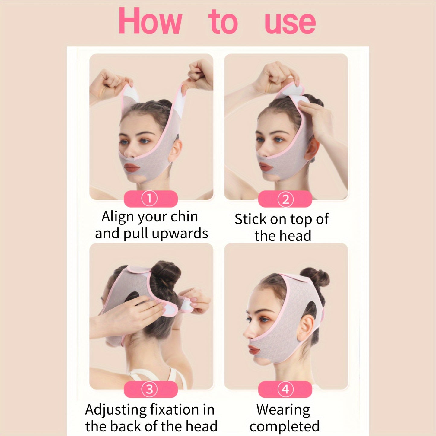 Beauty Tools
V Line Shaping Face Masks, Reusable Face Slimming Strap Face Mask Lifting Sleep Bandage Breathable Facial Belt Skin Care Tools Beauty Tool For Double Chin And Saggy Face