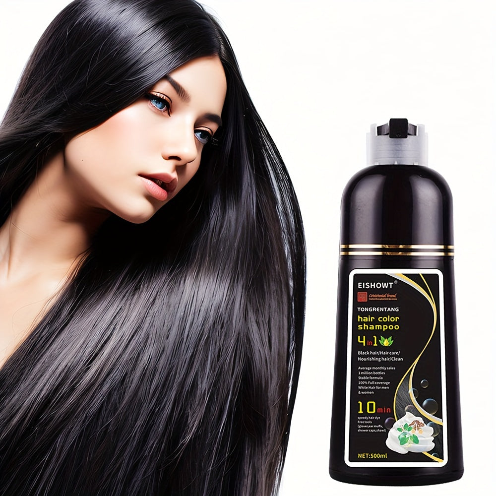 Hair Care
500ml Hair Color Sahmpoo, 10-Minute Fast Application, All In One Natural Plant Hair Color Cream