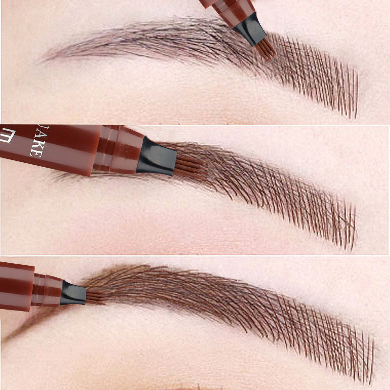 Makeup Eyebrow Tattoo Pen, Waterproof Long Lasting Microblading Eyebrow Pencil With A Micro-Fork Tip Applicator, Creates Natural Eyebrow Makeup, Draw Clear Eyebrows, Gifts For Women