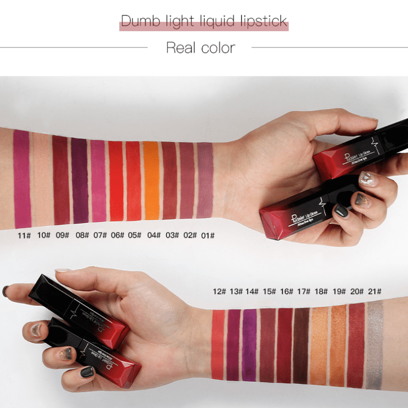 Makeup 17 colors Long-Lasting Matte Liquid Lipstick Lip Gloss with Velvet Finish and Waterproof Formula Valentine's Day Gifts