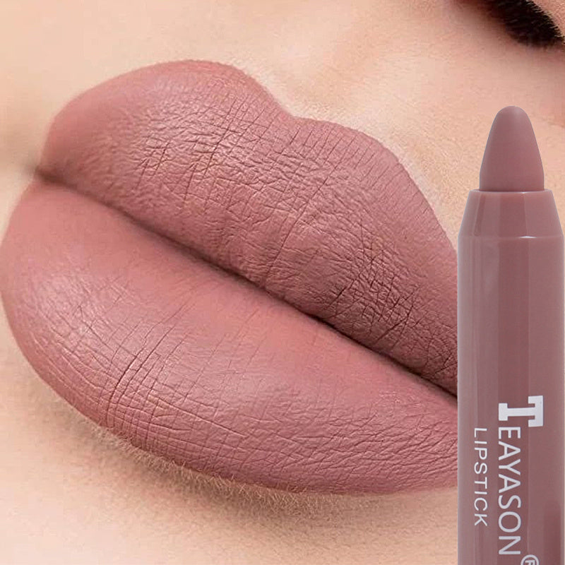 Makeup 12 Colors Sexy Matte Lipstick Waterproof Long Lasting Color Rendering Non-stick Velvet Lips Liner Pencil Woman Makeup Cosmetics Valentine's Day Gifts