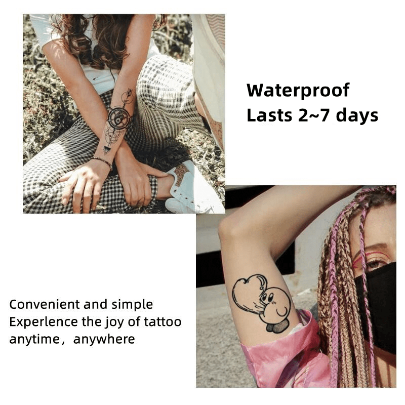 Temporary Tattoos
1 Sheet Tattoo Sticker, Foot & Leg Ring Flower Lace Pattern, Waterproof Temporary Tattoos For Women And Men