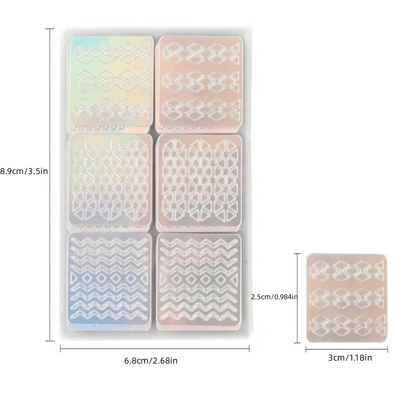 Nails
12/24 Sheet Mixed Laser Cutout Stickers, Nail Stamping Plates Set, Nail Art Hollow Stickers, Nail Plate Template, Nail Stamping Polish Gel Templates, Nail Art Plates Set