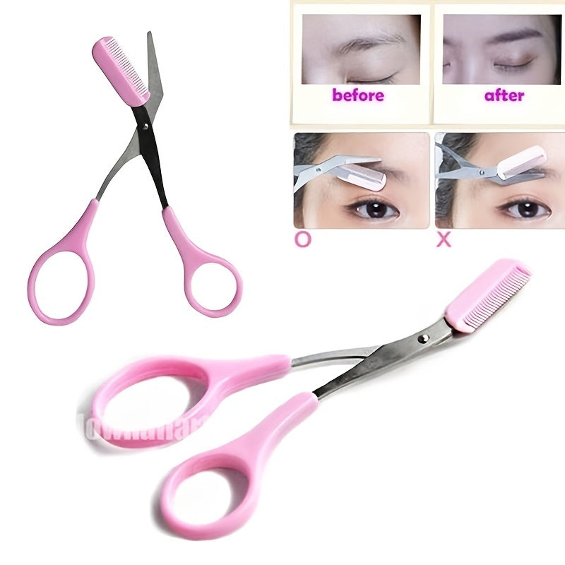 Shave & Hair Removal
Eyebrow Trimmer Scissor With Comb Facial Hair Removal Makeup Tool Grooming Shaping Shaver Cosmetic Accessory