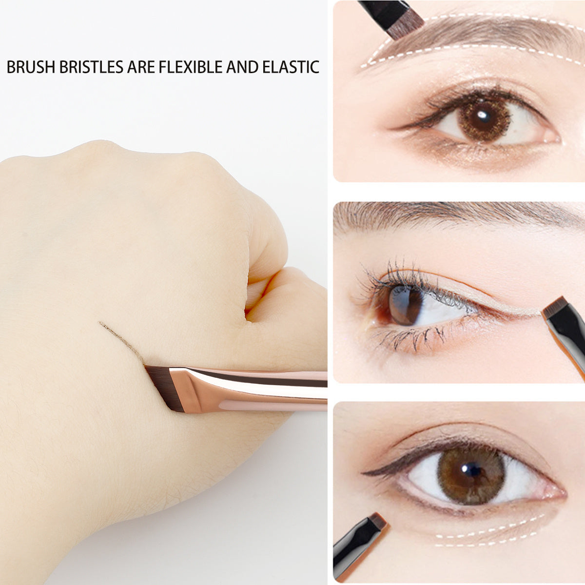 False Eyelashes
3pcs Fine Angled Eyeliner Brush, Ultra Thin Precision Eye Liner Makeup Brushes, Fine Point Eyeliner Brush, Synthetic Bristles Eye Makeup Tool