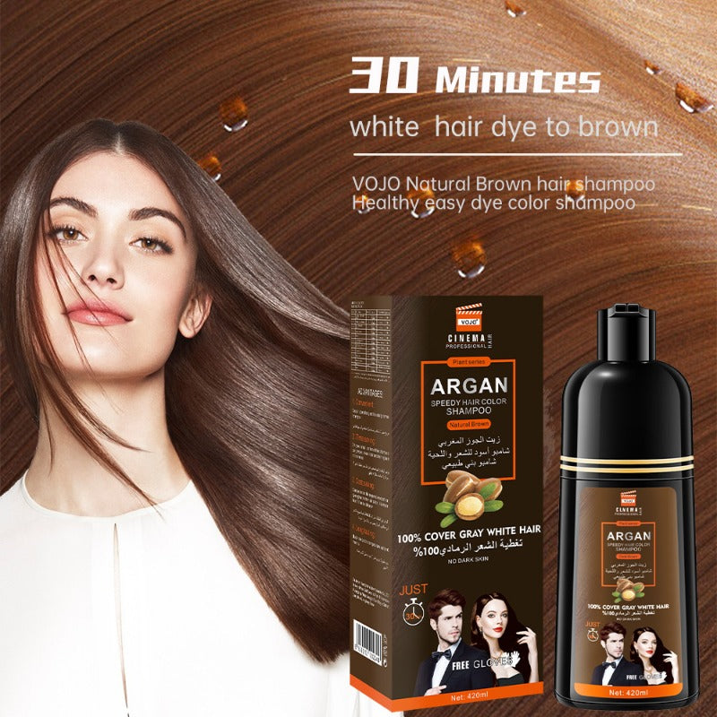 Hair Care
420ml Hair Dye Shampoo With Plant Extracts - Mildly Dyes Hair Without Hurting It - Dyeing For Long-Lasting Color For Women Men