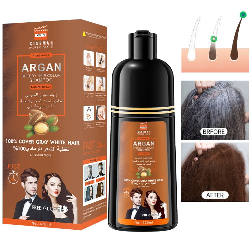 Hair Care
420ml Hair Dye Shampoo With Plant Extracts - Mildly Dyes Hair Without Hurting It - Dyeing For Long-Lasting Color For Women Men