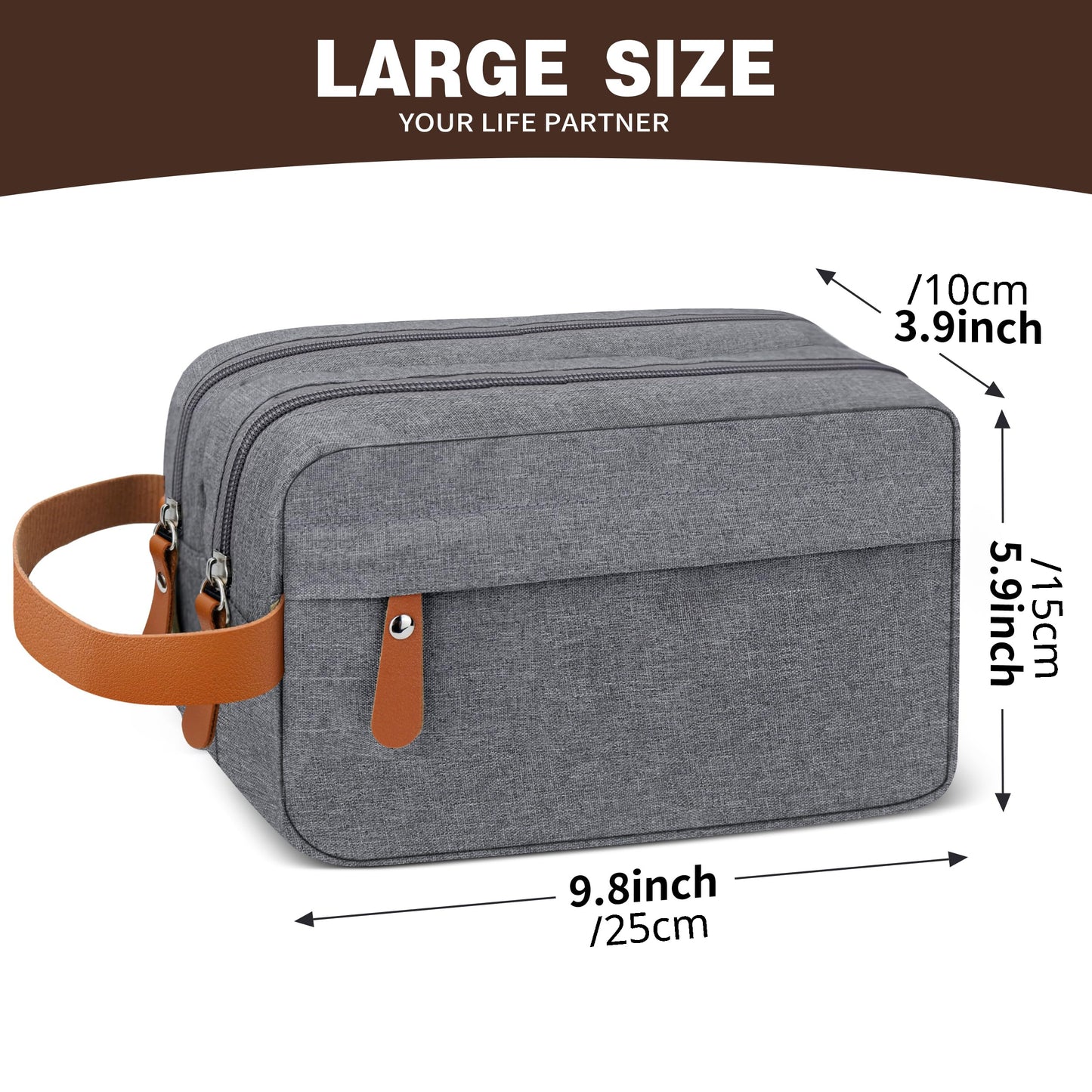 Makeup bags & Storage
Toiletry Bag For Men - Water Resistant Travel Large Toiletry Organizer Hanging Dopp Kit, Men's Shaving Bag For Traveling Accessories Toiletries