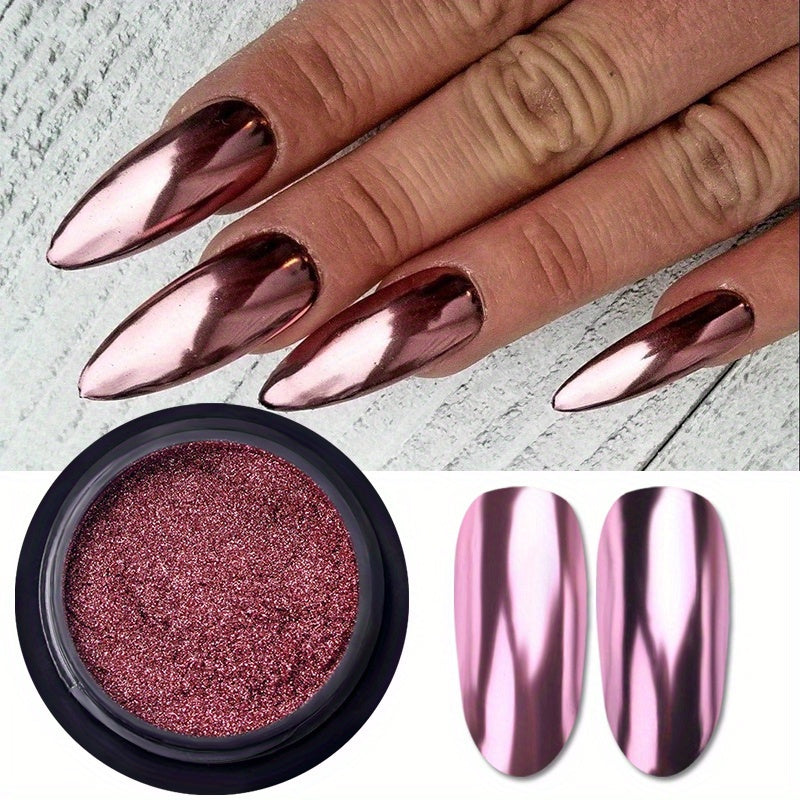 Nails
Nail Mirror Chrome Powder, Metallic Holographic Chrome Nail Powder, Nail Art Gel Polishing Chrome Flakes Pigment Dust Decorations Manicure