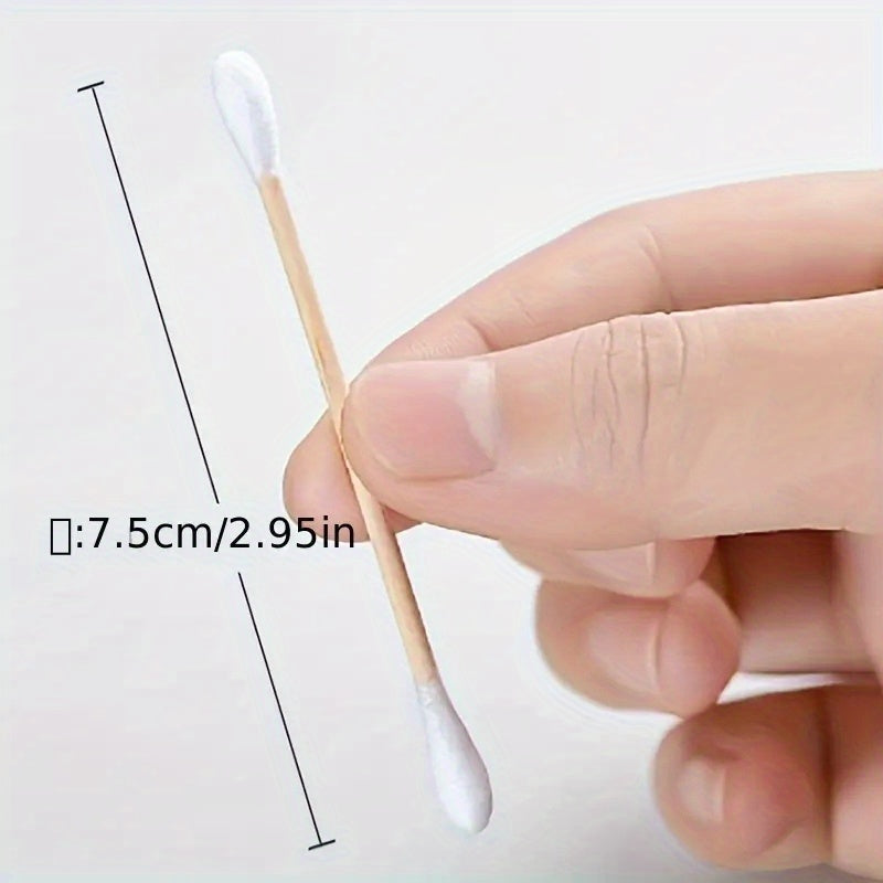 Personal Care
100pcs Premium Double-Headed Cotton Swabs For Effective Ear And Nose Cleaning And Makeup Application