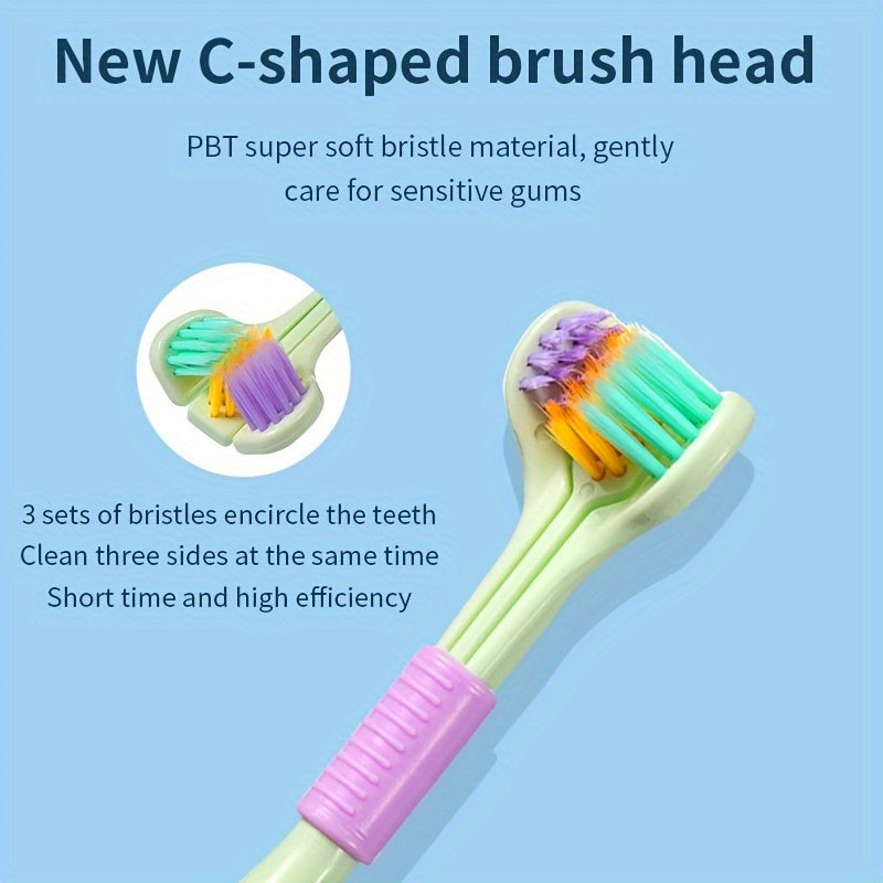 Oral Care
1pc 3-sided Toothbrush Soft And Gentle Clean, Manual Toothbrushes With Extra Soft Bristles For Teeth Gums, For Deep Cleaning Oral Care At Home For Daily Life