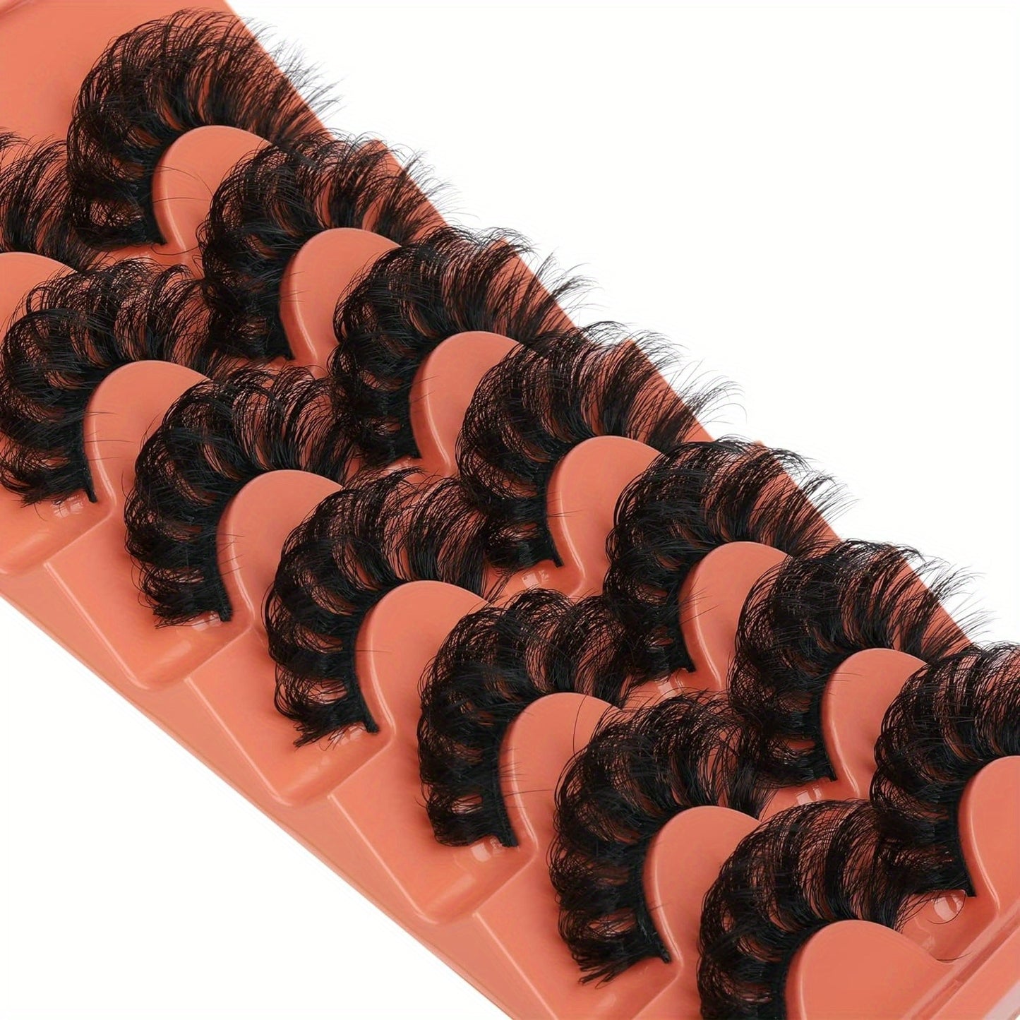 False Eyelashes
Faux Mink False Eyelashes, Fluffy Fake Eyelashes, 20mm, Thick Full Volume, Wispy Lashes, 8D Volume Curly Fake Eyelashes, 7 Pairs Multipack Eyelashes