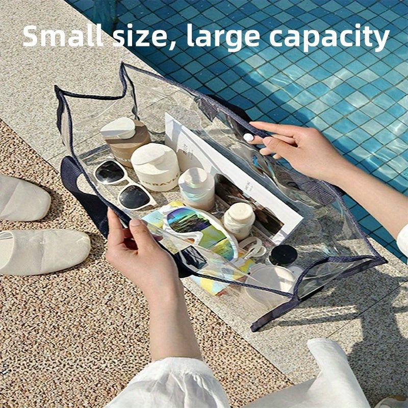 Makeup bags & Storage
Large Capacity Waterproof Beach Tote With Dry/Wet Separation - Perfect For Summer Outdoors, Swimming & Travel