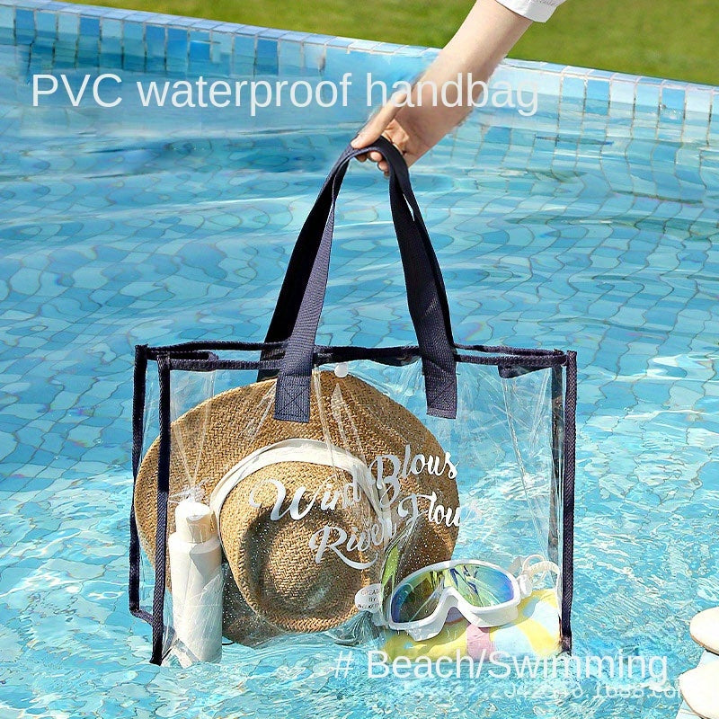 Makeup bags & Storage
Large Capacity Waterproof Beach Tote With Dry/Wet Separation - Perfect For Summer Outdoors, Swimming & Travel