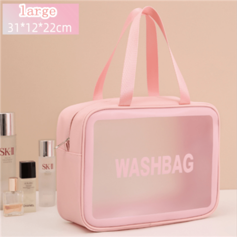 Makeup bags & Storage
Waterproof PVC Toiletry Bag for Women, Transparent Travel Makeup Organizer, Unscented Beauty Case with Large Capacity