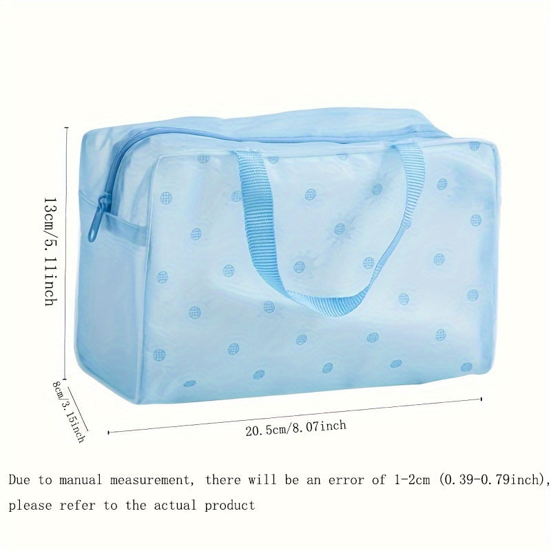 Makeup bags & Storage
1/2pcs Waterproof PVC Travel Makeup Bag With Zipper Closure, Compact And Durable For Organizing Cosmetics