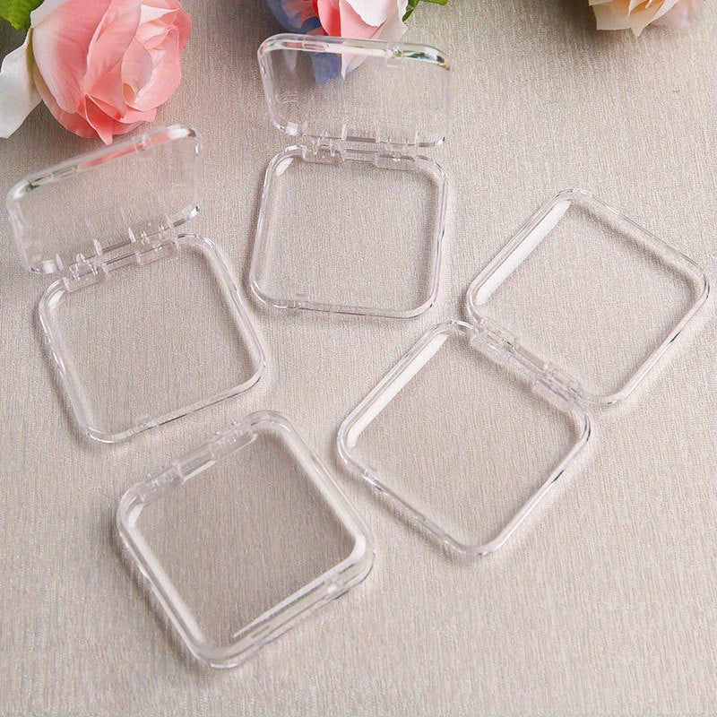 Nails
1pc Transparent Nail Art Storage Case - Clear Display Organizer Box for Press-On Nails, Unscented Manicure Accessory Container, Portable False Nail Exhibition Holder - Nail Art Tools & Accessories