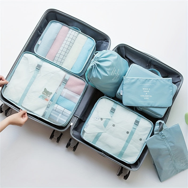 Makeup bags & Storage
7 Pcs/Set Travel Storage Bag Waterproof Large Capacity Luggage Clothes Sorting Storage Bag Set Toiletry Wash Bag