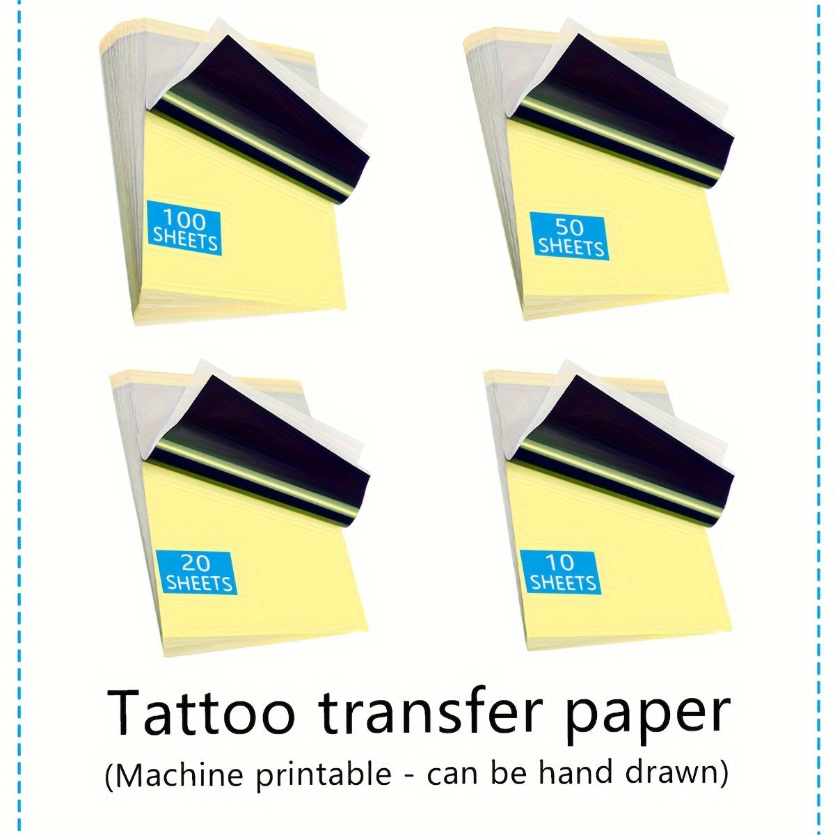 Personal Care
Tattoo Transfer Paper, A4 Size Thermal Stencil Transfer Sheet, Machine Printable & Hand Drawn, High-Definition Tracing Copy Paper For Tattoo Artists