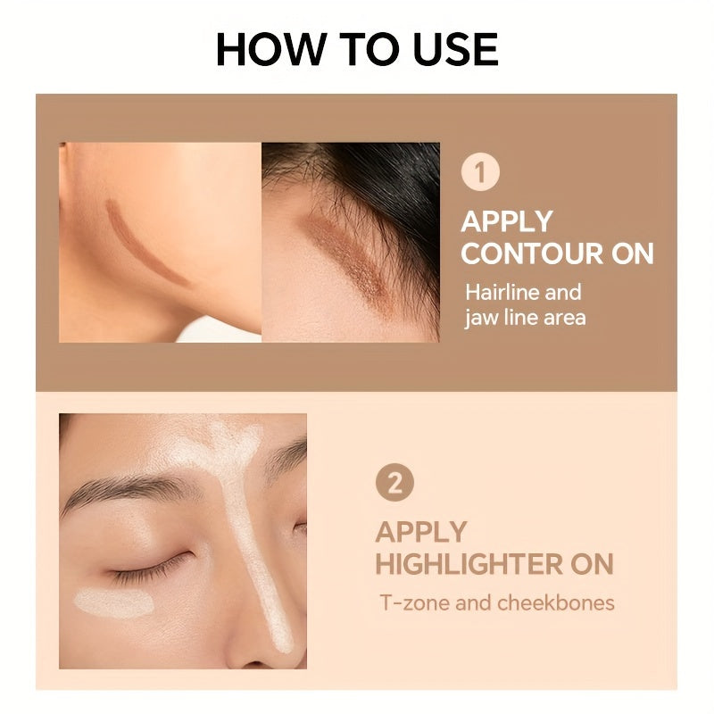 Makeup Contouring Stick With Double-headed, Dual-purpose Concealer Highlighter For Three-dimensional Nose Bridge Shadow V Face High Nose Bridge Face Makep