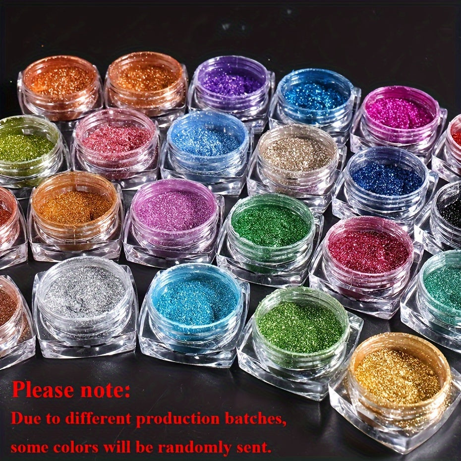 Nails
23pcs Metallic Chrome Nail Powder Set Y2K Magic Mirror Decor Rubbing Glitter Pigment Flakes Manicure Accessories