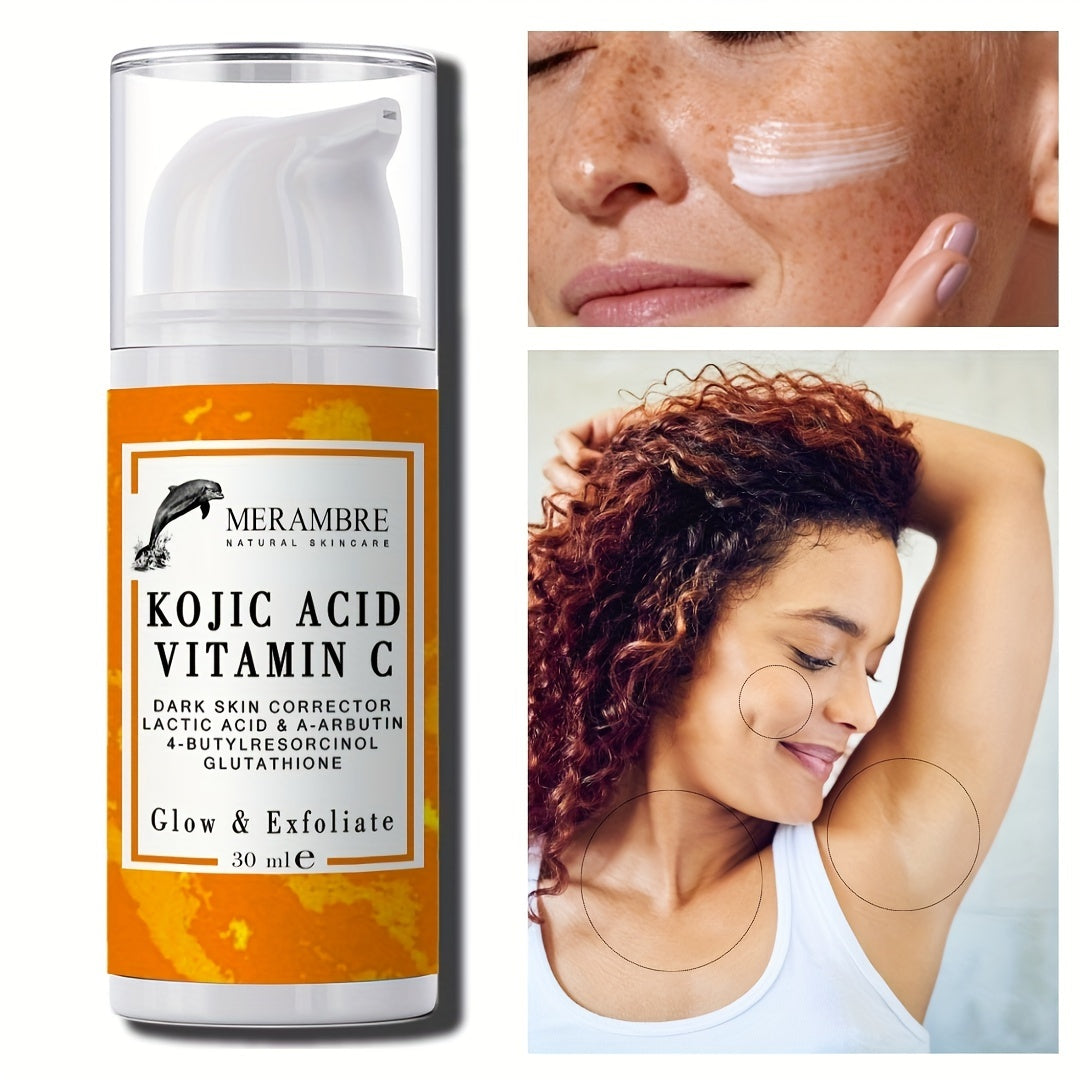 Facial care
30ml Kojic Acid Serum Vitamin C Serum Dark Skin Glowing Even Skin Tone For Face And Body With Niacinamide Arbutin Glutathione 4-Butylresorcinol Exfoliator Glowing Renew Skin Looks Visibly Younger