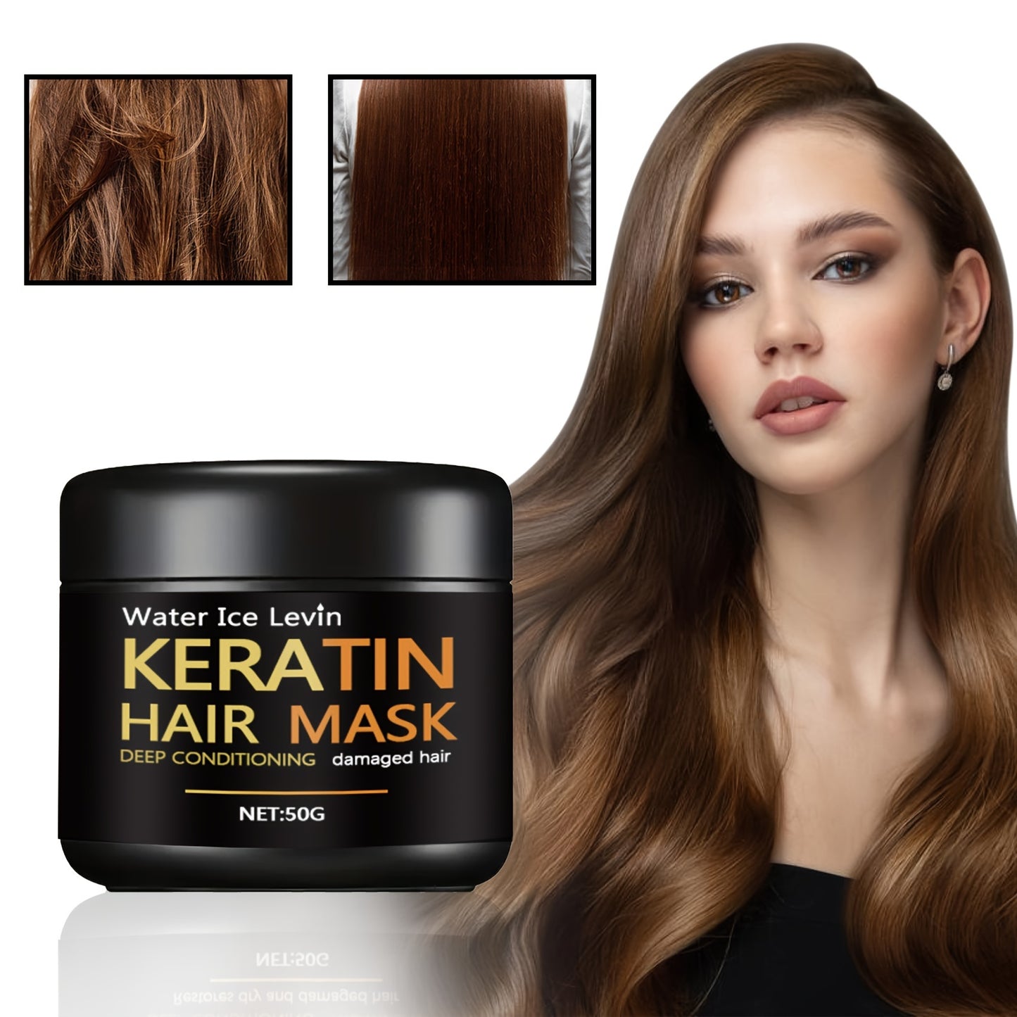 Hair Care
50g Keratin Hair Mask Professional Hair Care Mask Deep Hair Conditioner For All Hair Types