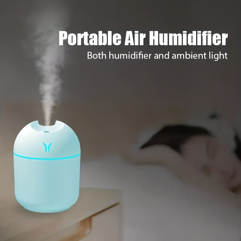 Beauty Tools
1pc Portable Colorful Mist Volume Humidifier, Cute Cool Mist Humidifier With LED Light, For Home Office Desktop Bedroom, Holiday Gift