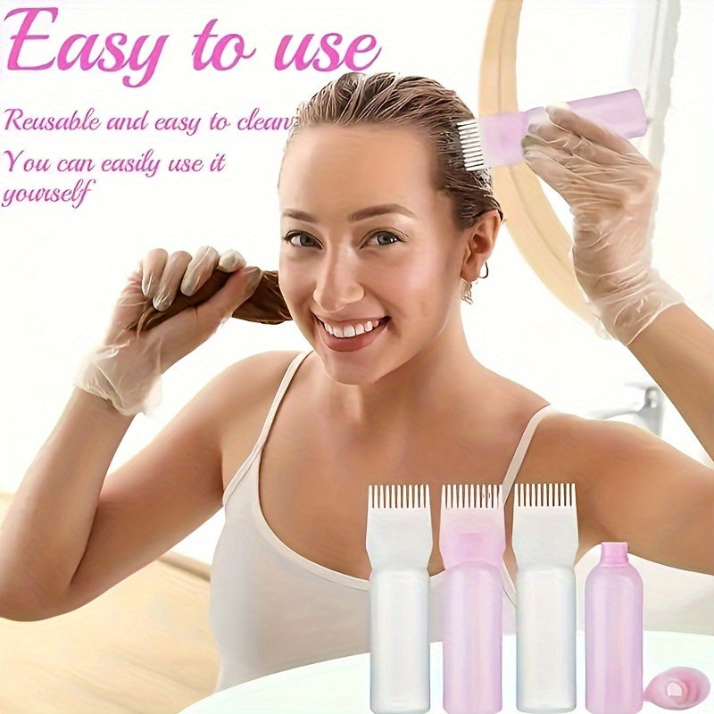 Hair Care
120ml Hair Dyeing Bottle with Comb Shampoo and Applicator Tool - Easy and Precise Hair Color Application