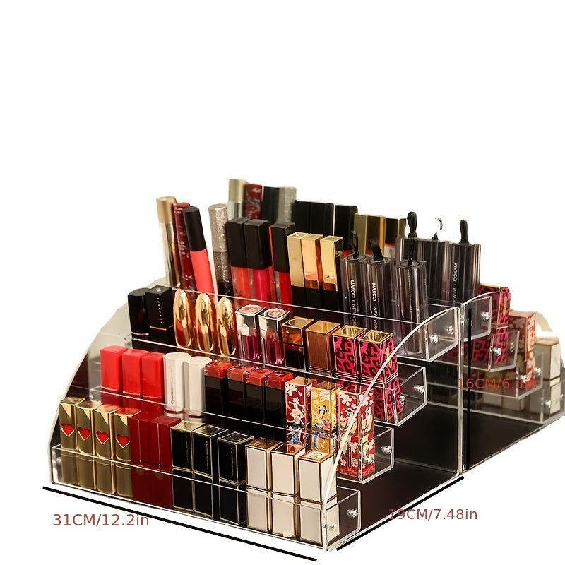 Makeup bags & Storage
Nail Polish Lipstick Organizer, 2/4/6 Tiers Transparent Organizer Storage Case Display Rack Holders For Ink Nail Polish Essential Oil Cosmetic Dropper Bottles