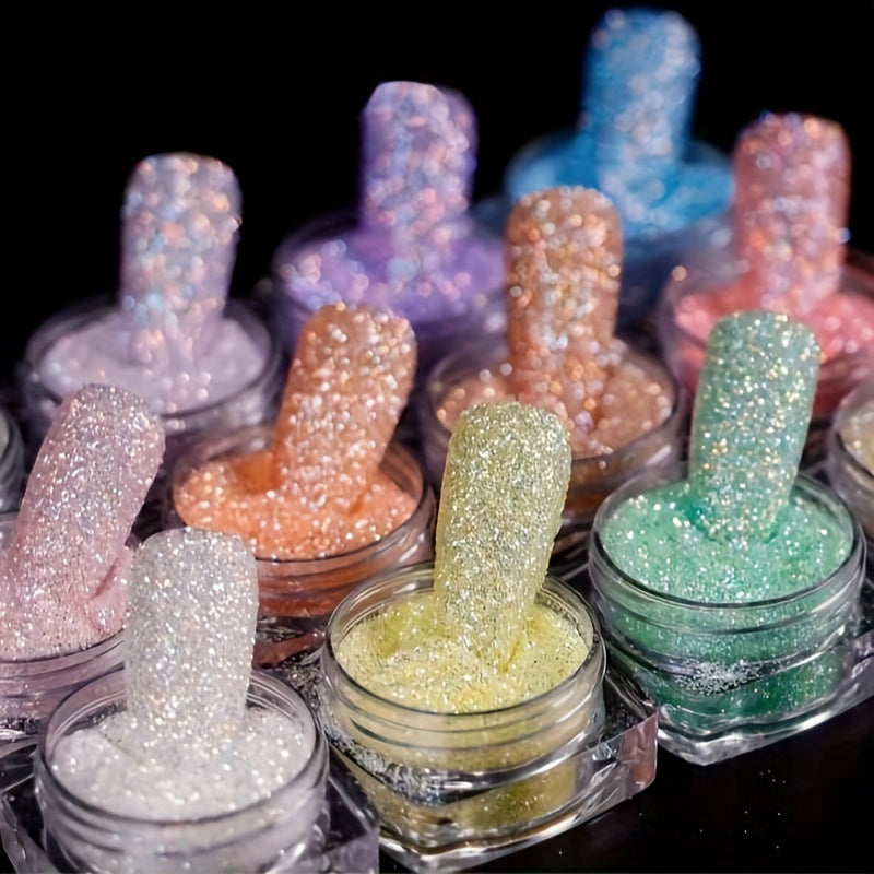 Nails
Shiny Chrome Powder, Nail Art Mirror Glitter Effect Chrome Pigment Powder Dust, Chrome Fine Nail Powder